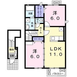 ヴァリーハートの物件間取画像